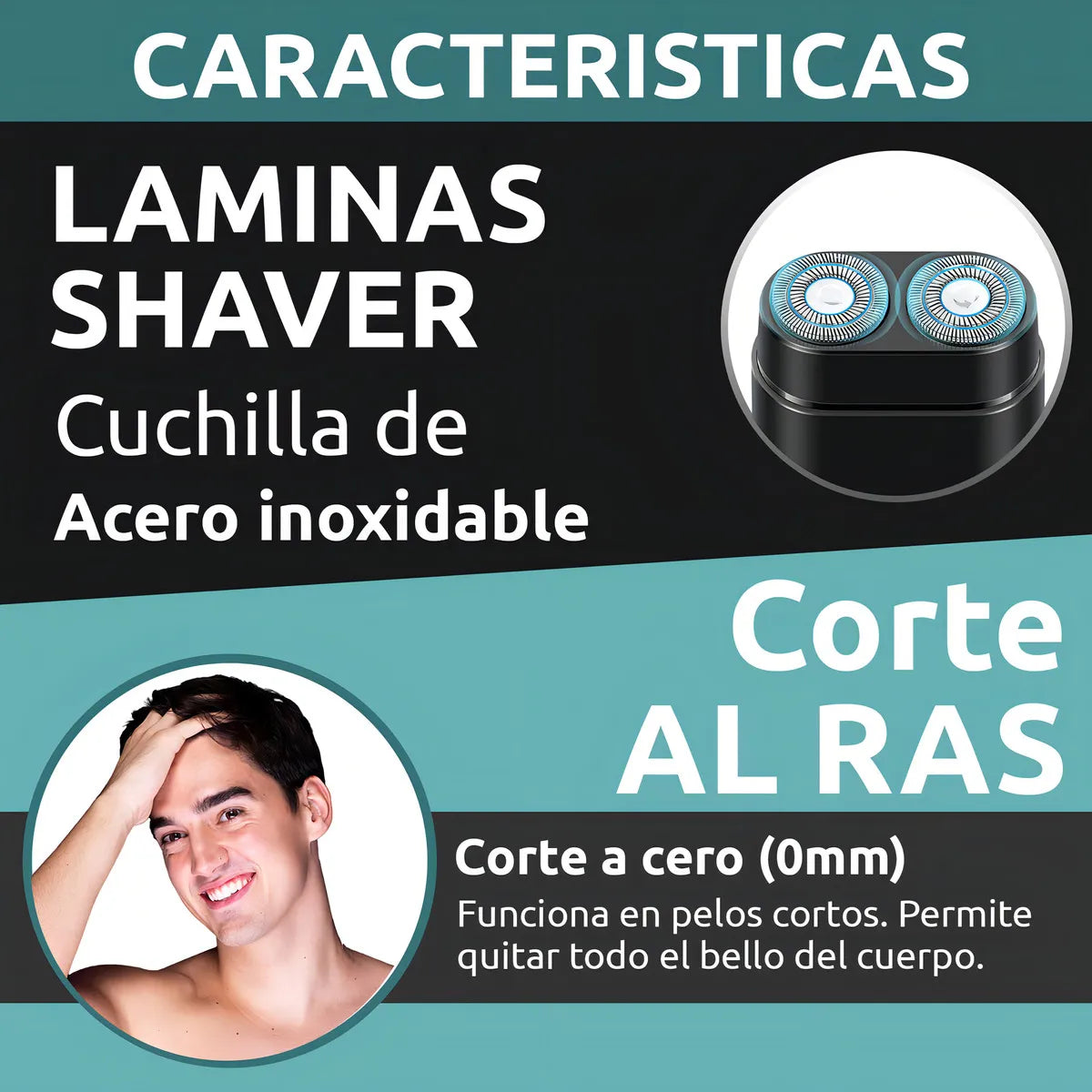 Afeitadora Portátil Eléctrica Vgr V-341 Usb C Viajera Negro