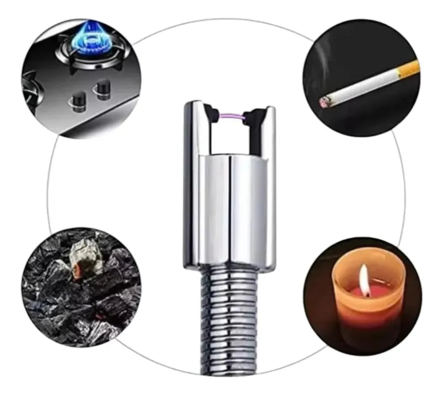 Encendedor Electrónico Flexible Arco Plasma Recargable Usb-c