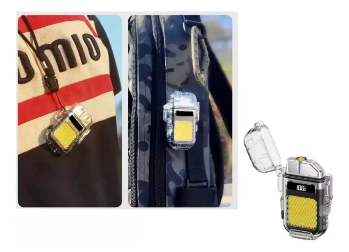 Mini Linterna Cob Con Encendedor Usb Recargable