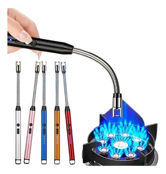 Encendedor Electrónico Flexible Arco Plasma Recargable Usb-c