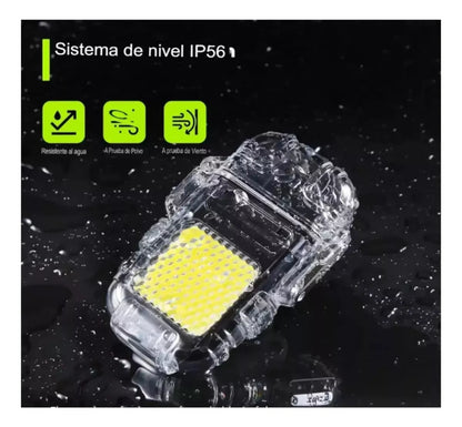 Mini Linterna Cob Con Encendedor Usb Recargable