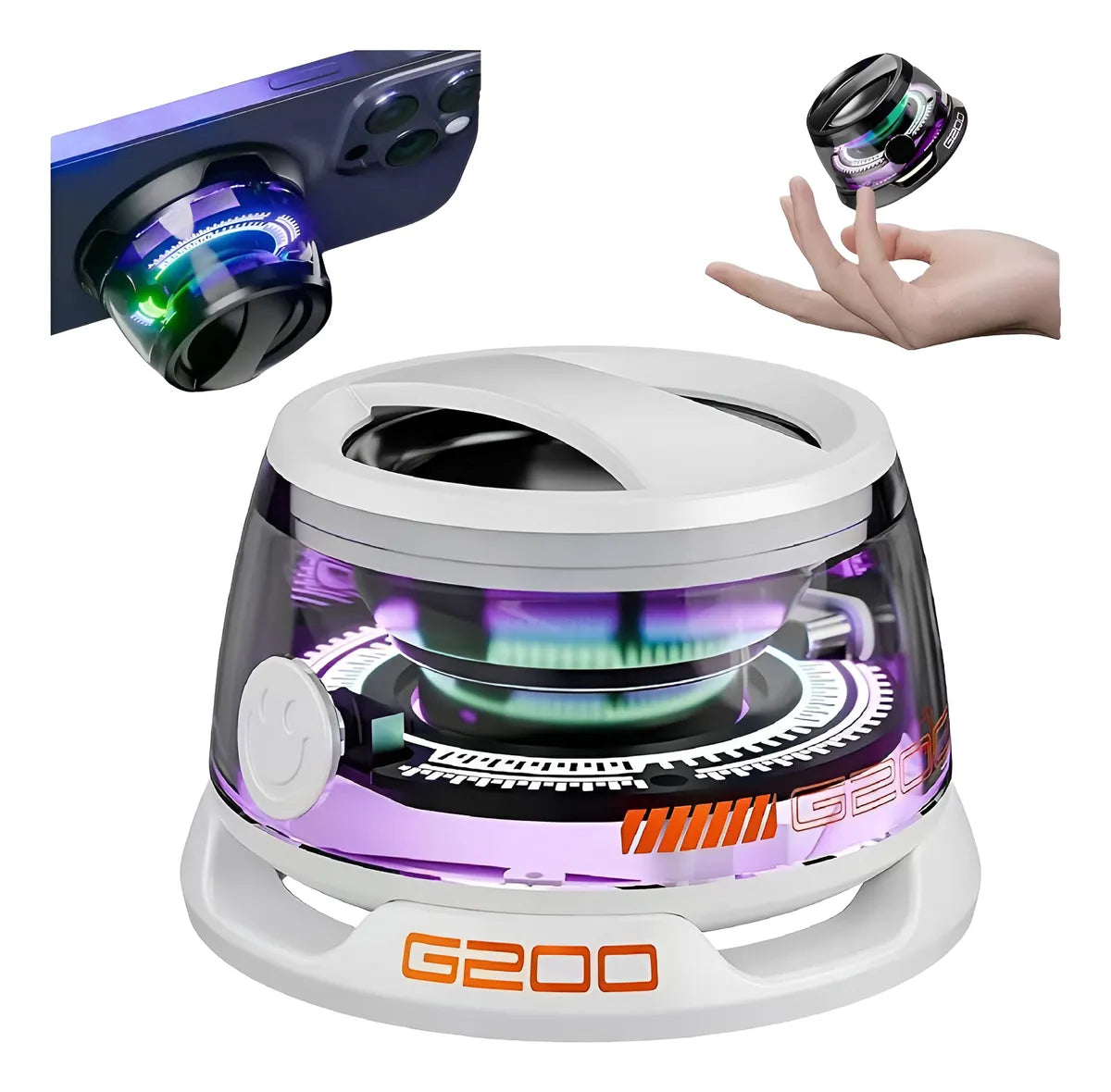 Mini Altavoz Bluetooth Magnético Portátil Inalámbrico Luz