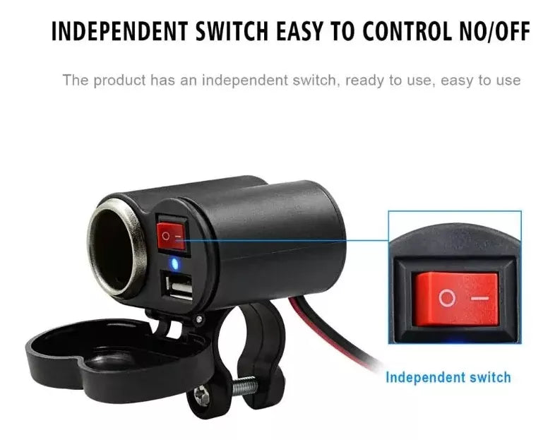 CARGADOR DE CELULAR PARA MOTO USB