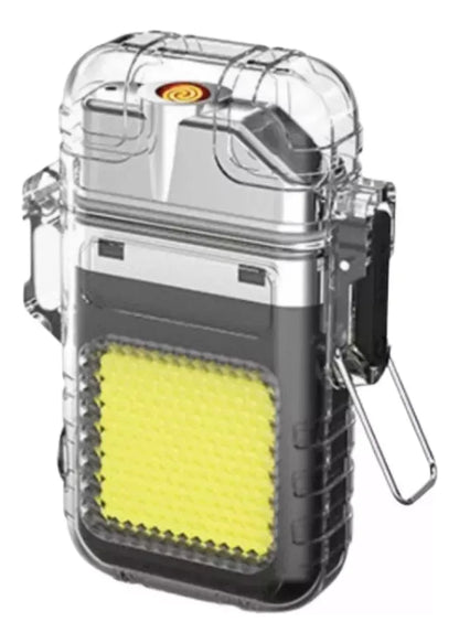 Mini Linterna Cob Con Encendedor Usb Recargable