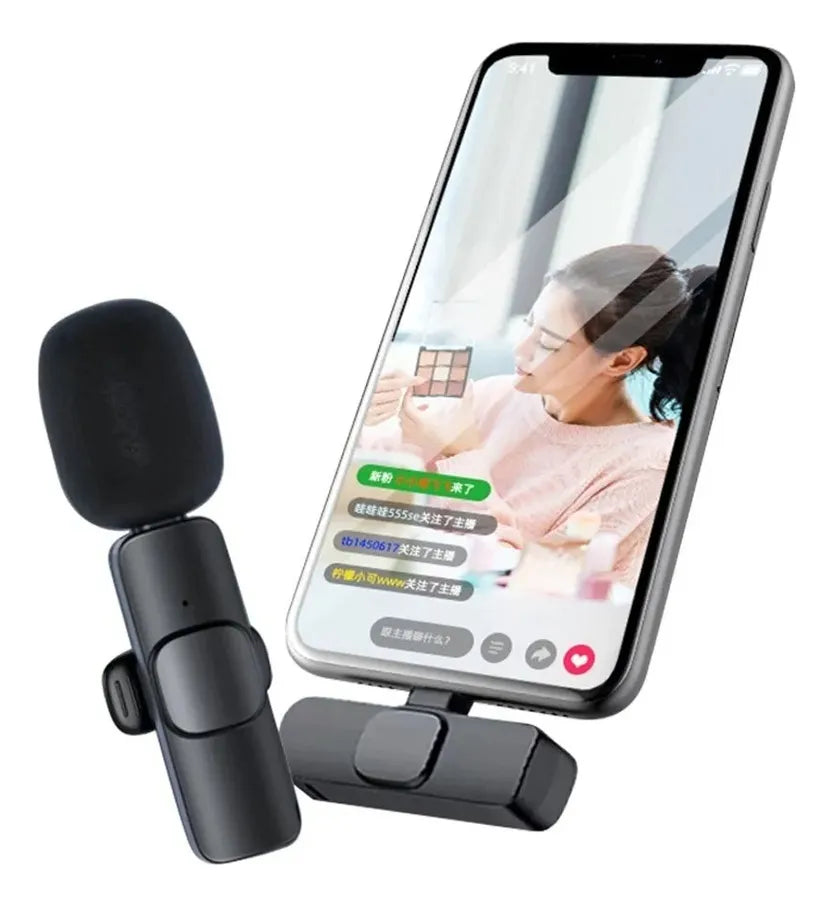 Microfono Lavalier Inalambrico Usb C Con Clip Streaming