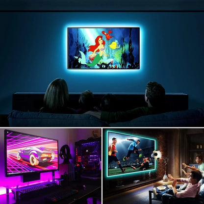 Cinta Led Para Televisor, Tira Led Pc Usb 5050 Rbg 2mts