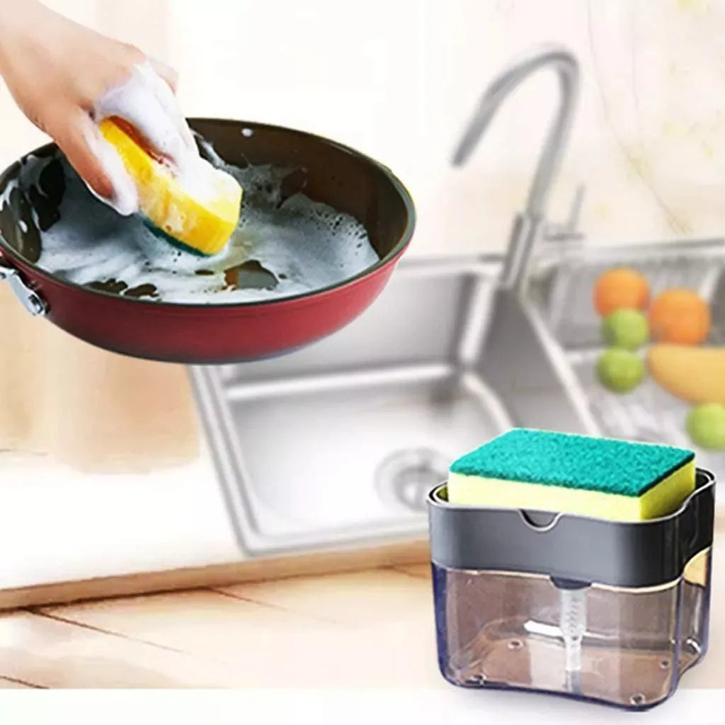 Dispenser Dispensador Dosificador Push Detergente 2 En 1