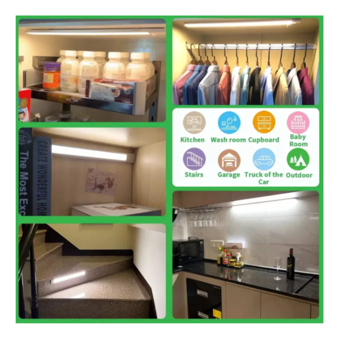 Luz Led Noche Sensor Movimiento  Recargable Usb