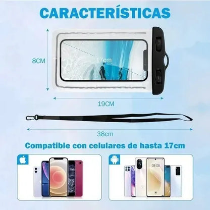 Funda Sumergible Impermeable Celular Bolsa Protectora Agua