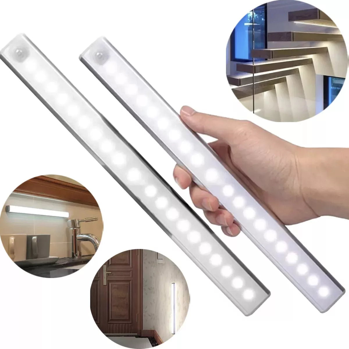 Luz Led Noche Sensor Movimiento  Recargable Usb