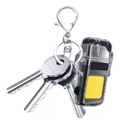 Mini Linterna Cob Con Encendedor Usb Recargable