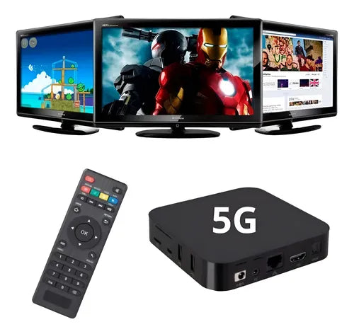Tv Box 4k Rockchip Con 8gb Ram - Streaming Hd Negro Estándar