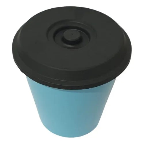 TACHO PLASTICO PARA RESIDUOS CON TAPA 12LTS