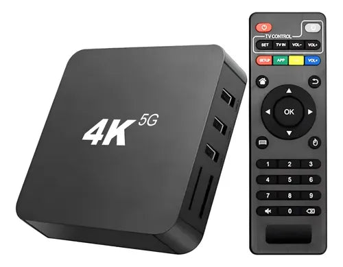 Tv Box 4k Rockchip Con 8gb Ram - Streaming Hd Negro Estándar