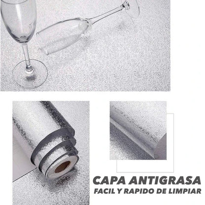 Rollo Aluminio Autodesivo  60cm ancho x5mts  largo
