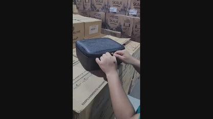 Organizador de Maquillaje Compacto con Espejo LED