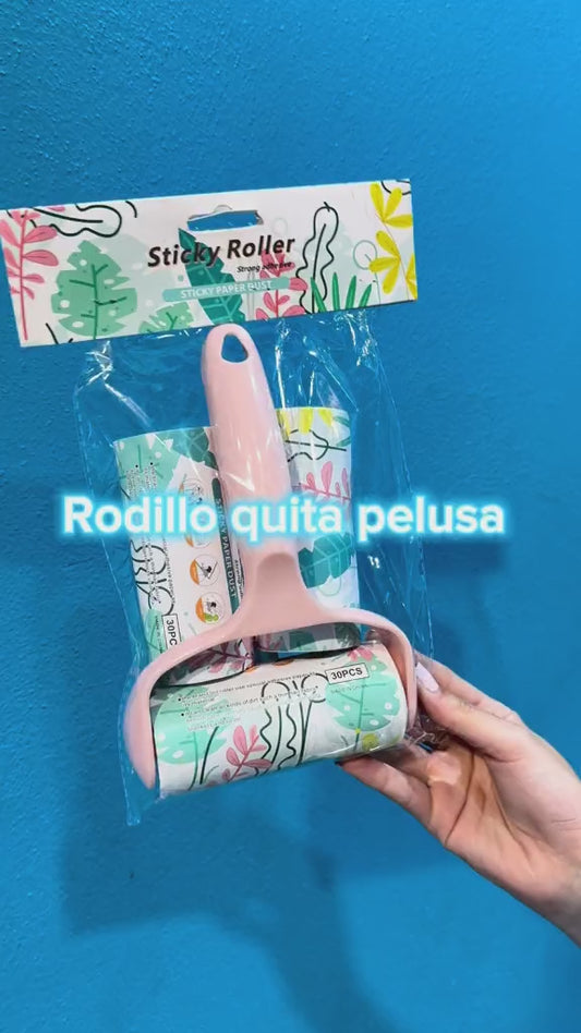 ROLLO ADHESIVO QUITA PELO DE MASCOTAS;SACA PELUSAS