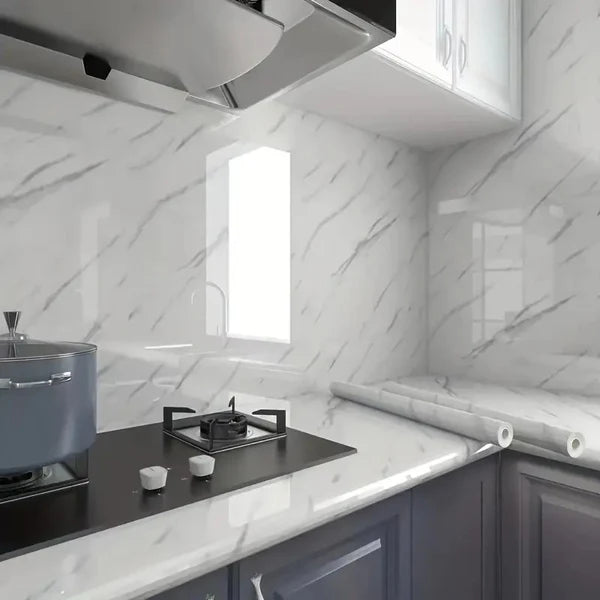MARMOL BLANCO Y NEGRO